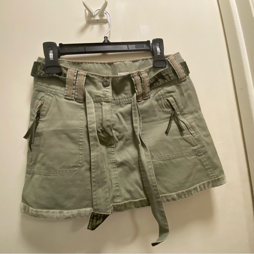 Women's Green Casual Skirt